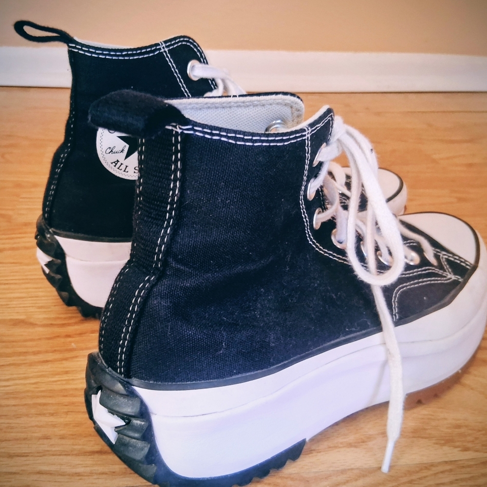 Converse, AllStar, Chuck Taylor High Top Shoes Sz 9.5 W Or 8 M, Like New, Worn - Picture 2 of 8
